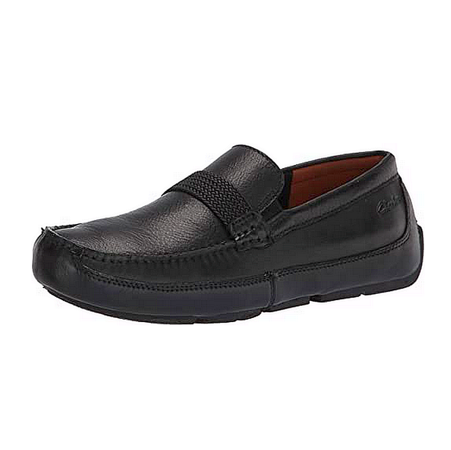 Clarks -CLAMARACEJL- Men’s Rubber Sole Leather Loafers - Just Leathers ...