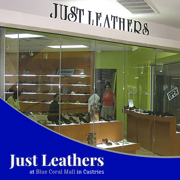 Just Leathers at Blue Coral Mall in Castries